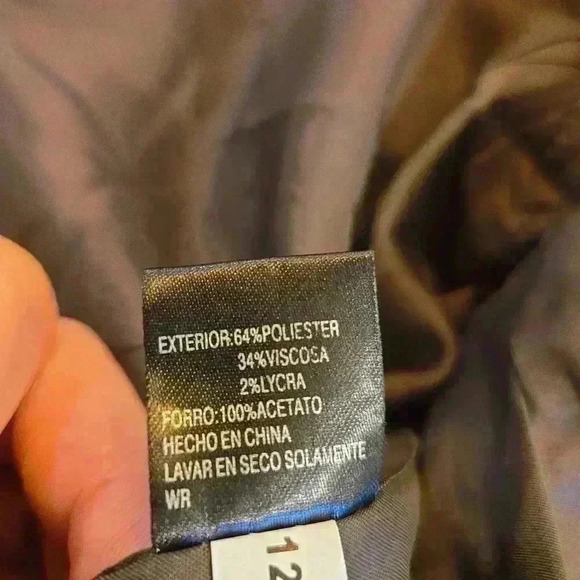 Antonio Melani Womens Stretch Single Breasted Pleated Blazer Grey size 6 - Picture 5 of 11